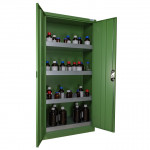 Armoire anti-pesticides avec 2 portes et 3 compartiments ECOSAFE