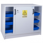 Armoire anticorrosion pour acides et bases (portes coulissantes) 110 L ECOSAFE