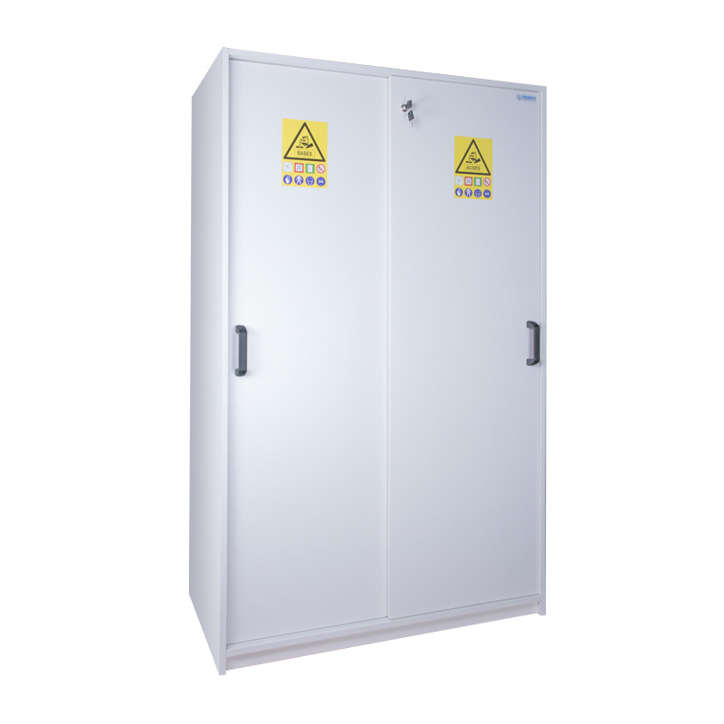 Armoire haute de sécurité résistante à la corrosion en PVC pour acides et bases 220 L ECOSAFE pour laboratoires