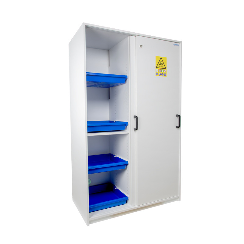 Armoire haute de sécurité résistante à la corrosion en PVC pour acides et bases 220 L ECOSAFE pour laboratoires