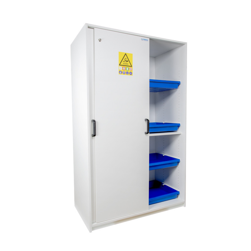 Armoire haute de sécurité résistante à la corrosion en PVC pour acides et bases 220 L ECOSAFE pour laboratoires