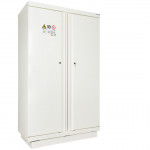 Armoire haute sécurité 2 portes et 4 compartiments résistants au feu ECOSAFE 204L 90 minutes