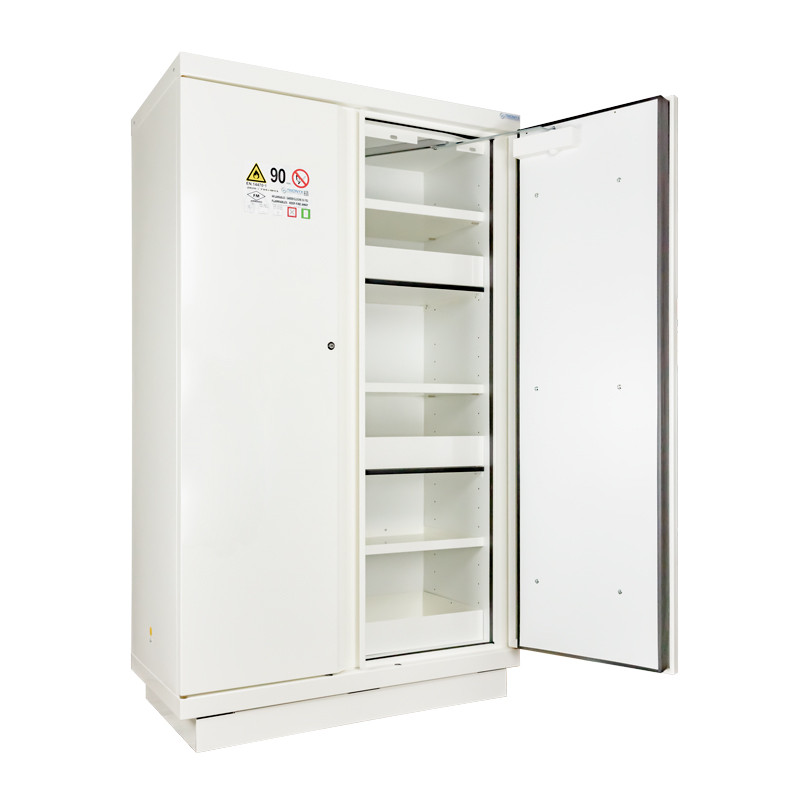 Armoire haute sécurité 2 portes et 4 compartiments résistants au feu ECOSAFE 204L 90 minutes