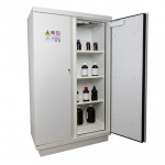 Armadio di sicurezza a 2 porte e 2 scomparti 90 minuti per prodotti infiammabili 240L ECOSAFE