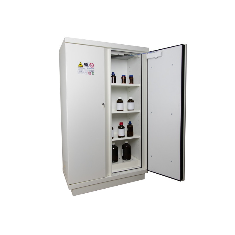 Armadio di sicurezza a 2 porte e 2 scomparti 90 minuti per prodotti infiammabili 240L ECOSAFE