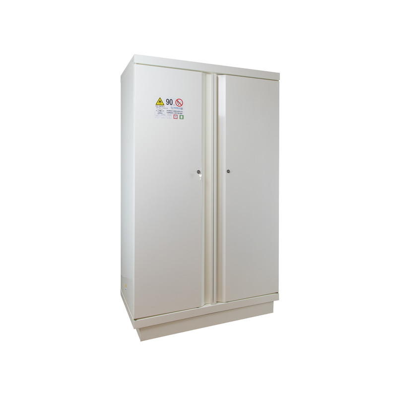 Armadio di sicurezza a 2 porte e 2 scomparti 90 minuti per prodotti infiammabili 240L ECOSAFE