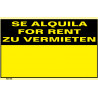 Se Alquila, A Louer, Zu Vermieten (espagnol, anglais, allemand) SEKURECO