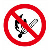 Pictogram sign No Fire Lighting Ø 90 mm (Pack of 10 units) SEKURECO