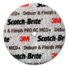 Disco Unitized DP-UW de 76 mm x 12.7 mm x 6.35 mm e 4C Médio+ Deburr & Finoish PRO Scotch-Brite 3M
