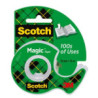 19 mm x 15 m invisible Scotch Bande magique avec distributeur portable 3M