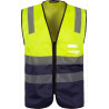 Gilet ad alta visibilità con bies con identificatore WORKTEAM C3615