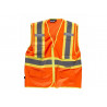 Gilet riflettente fluorescente con scote a picco WORKTEAM C3621