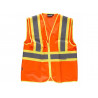 Gilet ad alta visibilità WORKTEAM ripped con bies a contrasto Fluor C3620