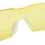 Gafas de protección con lente ámbar de montura negro/verde, antirrayaduras y antiempañante 3M. REF: SF403AF