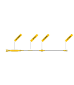 Ligne de vie horizontale pour 2 utilisateurs simultanément IRUDEK fini KIT LIFELINE 2000-2