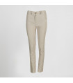 Pantalon de mujer chino para hostelería color beige, en fibra T400 UNIFORMES GARY'S 700028