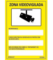 Señal Zona Videovigilada Con Tintas UV