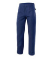 Pantalone ignifugo con cerniera e bottone a pressione in tessuto twill blu navy Serie VELILLA 603003