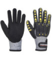 Anti-cut and anti-shock glove Grey/Black A722