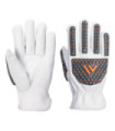 Des gants de protection Impact Driver (sans revêtement) Blanc, Dext. 4 PORTWEST A742
