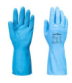 Leichter Latexhandschuh Food Safe FD Chemical B (Pack12) Blaue Lebensmittelnutzung (12 Paare) PORTWEST AP76