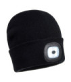 Beanie cap with USB B029 rechargeable LED
