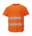 T-shirt con pannello in maglia, tessuto Mesh traspirante PORTWEST C394