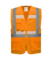 Chaleco Glowtex Tecnologia di emissione luminosa Fluor executive chiudi Eeze Zip PORTWEST G456