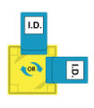 Transparenter Doppel-Identifikationshalter zum Nähen PORTWEST ID20