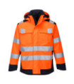 Hohe Sichtbarkeit Regen Multi Norm Arc wasserdichte Modaflam Jacke PORTWEST MV70