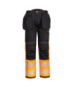 PW3 schwarze Hose mit reflektierenden Streifentaschen aus Pistole PORTWEST PW307