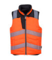 Gilet di calore reversibile ad alta visibilità con imbottitura spessa PORTWEST PW374