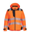 High Sicht Jacke PW3 Rain wasserdicht und atmungsaktiv A. V mit Kapuze PORTWEST PW389