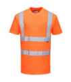 Hi-Vis S/S tessuto a maglia arancione e nastri riflettenti RIS 3279 PORTWEST NT2