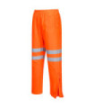 A. V Pantaloni Traffic RIS arancio impermeabile con nastri riflettenti mezza gamba PORTWEST NT1