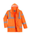 Traffic HiVis wasserdichte Multi-Pants Jacke mit abnehmbarer versteckter Kapuze PORTWEST RT60