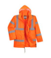 Traffic HiVis Jacke wasserdicht und atmungsaktiv 300D polar isolierend orange PORTWEST FTE