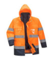 Wasserdichte Jacke Lite 3 in 1 A.V Bicolor Stoff Oxford 150D Anti-Paar- Teppich PORTWEST S162