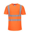 Mesh High-Visibilität Baumwoll T-Shirt mit reflektierenden Bändern PORTWEST S179