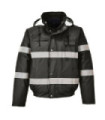 Bomber in tessuto polare Hunter impermeabile Iona Funzione doppio collo lite PORTWEST S434