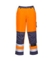 Pantalones de alta visibilidad Lyon de polialgodón y hechura regular con cintas reflectantes PORTWEST TX51