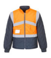 Gilet bicolore A.V reversibile con maniche smontabili e supporto PORTWEST S769