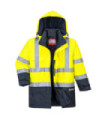 Hohe Sicht Multischutzjacke Bizflame Rain EN 343 und EN ISO 14116 PORTWEST