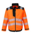 PW3 zweifarbige Arbeitsjacke mit reflektierenden Felgen und verstellbaren Manschetten PORTWEST T500