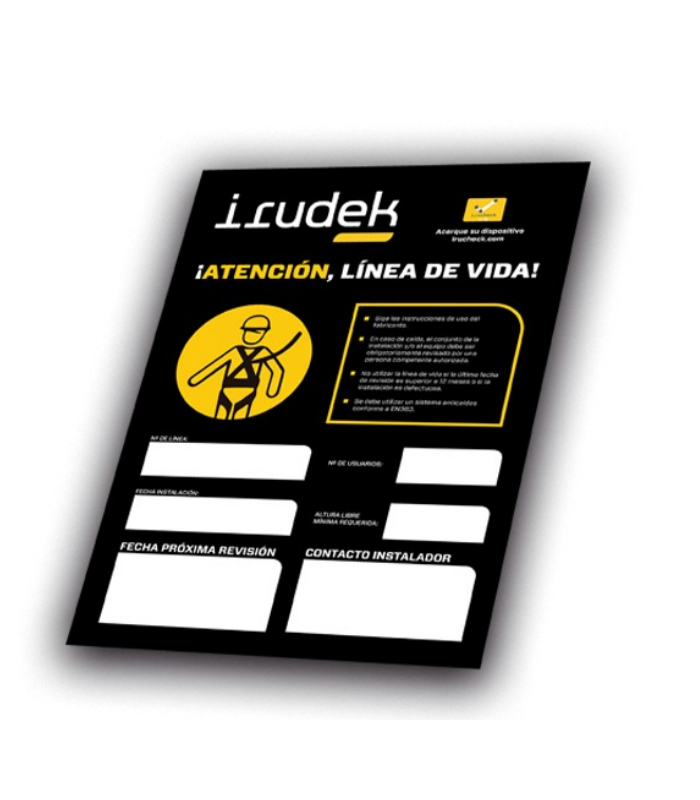 IRUDEK IRUCHECK Informationstafel 15x21cm Aluminium 0,10kg