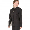 GARY's Golden Button Closure Jacket pour les filles avec un cou de marais