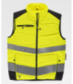 Gilet imbottito combinato con alta visibilità e nastri riflettenti C2950