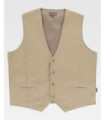 Gilet in tessuto canvas.Scollo a V e chiusura con bottoni centrali B9038