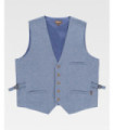 Gilet in jeans. Chiusura con bottone centrale B9034