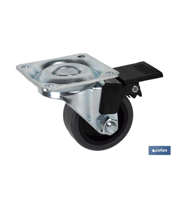 Gray Rubber Wheels Plate/Brake 09403624
